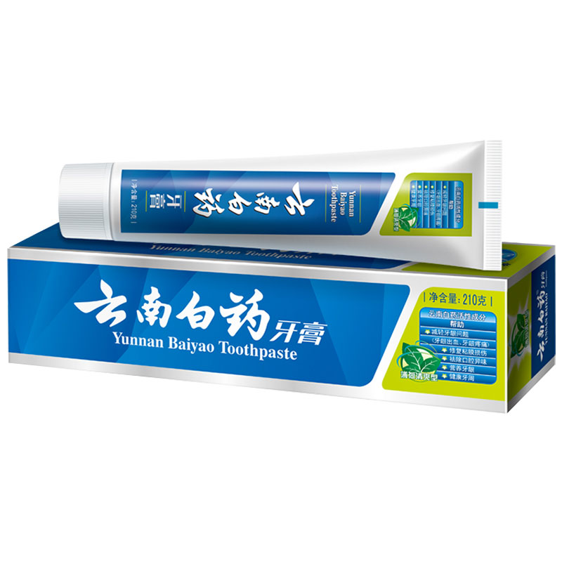云南白药150g清爽型清新口气祛牙膏 和世嘉家居牙膏