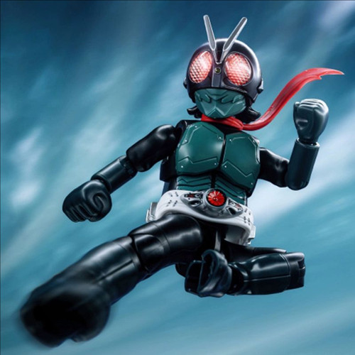 布鲁可积木人新假面骑士经典组合版第1号&旋风号摩托车模型手办 - 图1