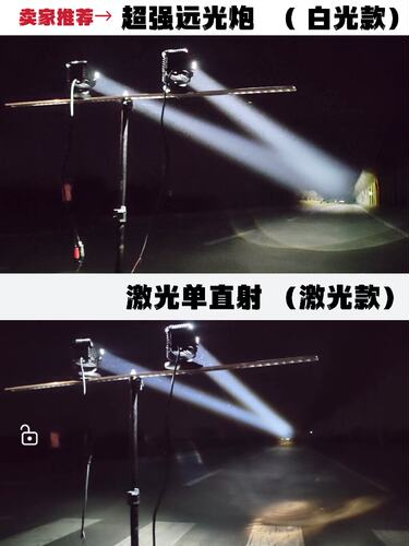 汽车LED远光灯透镜激光炮灯12v24伏网红小钢炮大刚炮射灯激光雾灯 - 图1