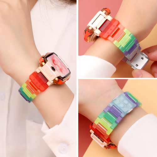 适用于小天才儿童手表表带z11/z10/z9少年版夜光彩虹腕带z8/z7A/z6Pro/z6巅峰版替换带Z5Pro/Y03男女学生配件-图3