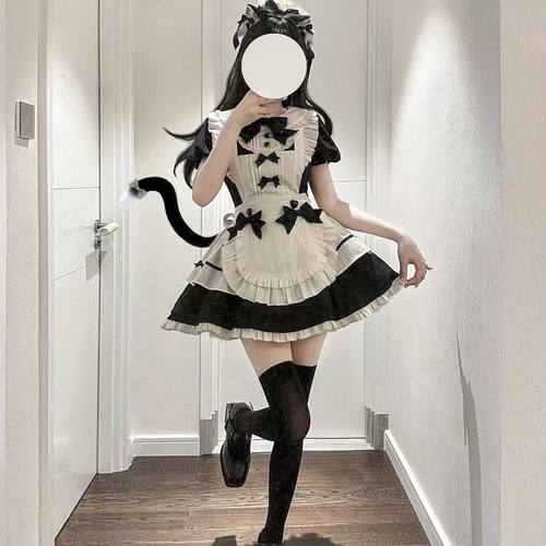 女仆装服女仆cosplay可爱女佣复古女仆裙优雅lolita洛丽塔连衣裙 - 图0