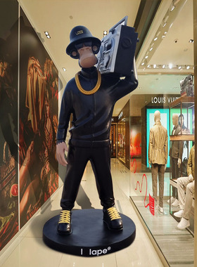 玻璃钢卡通雕塑定制中国风人物雕像动漫公仔造型IP商场商业街摆件