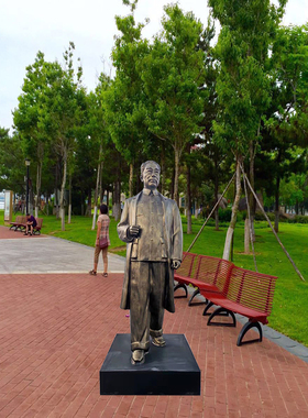 主席雕塑玻璃钢材质简约现代学校