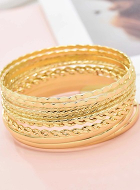 敦煌飞天手镯臂钏苗银唐风臂环汉服宫铃镯印度肚皮舞饰品手环