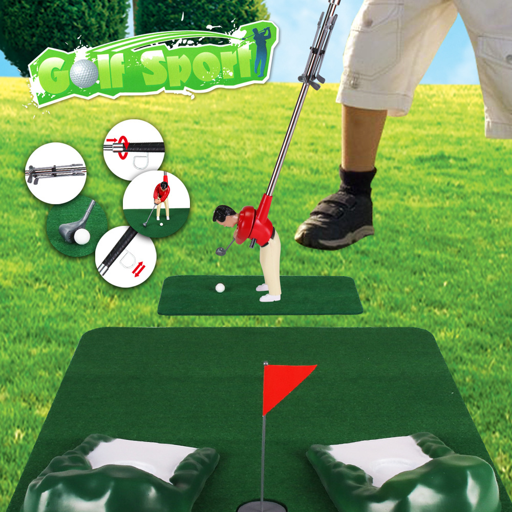 室内迷你高尔夫游戏小人高尔夫球室内高尔夫游戏球杆套装玩具-图3