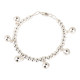 Ringing 925 sterling silver buckle size adjustment anklet