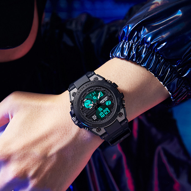 钢铁之心男款青少年运动防水手表 lbiaoh手表国产腕表