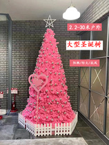 2 m Small Frame Christmas Tree Outdoor Square Scenes Placement Large Hotel Mall Decoration Luminous Christmas Tree