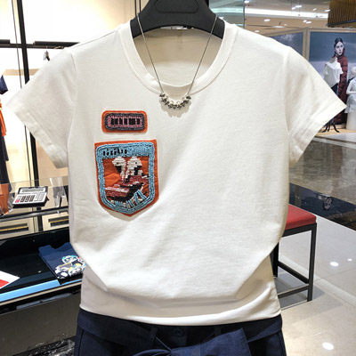 阿玛施旗舰店官网2020夏装新款t恤 魅言服饰T恤