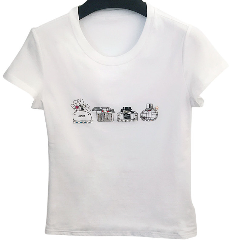 阿玛施旗舰店官网2020夏新款白t恤 魅言服饰T恤