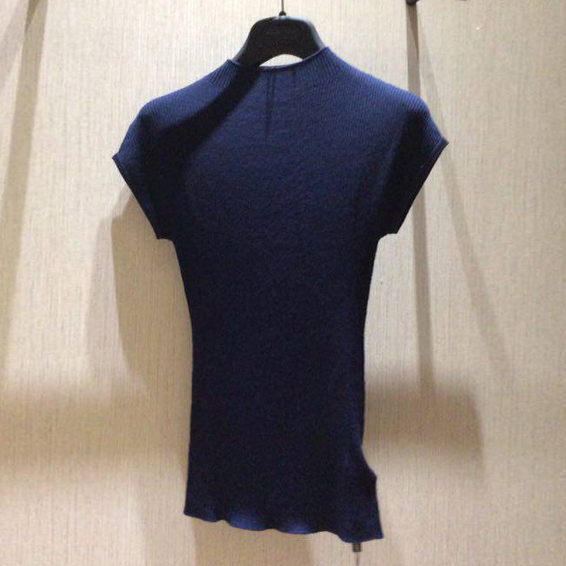 阿玛施旗舰店官网2020春夏装女t恤 魅言服饰毛针织衫