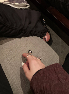 区区欧阳同款异域星球女球球戒指