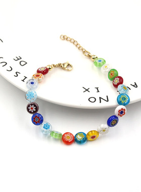 mona张绮贤同款彩色ins小众花朵