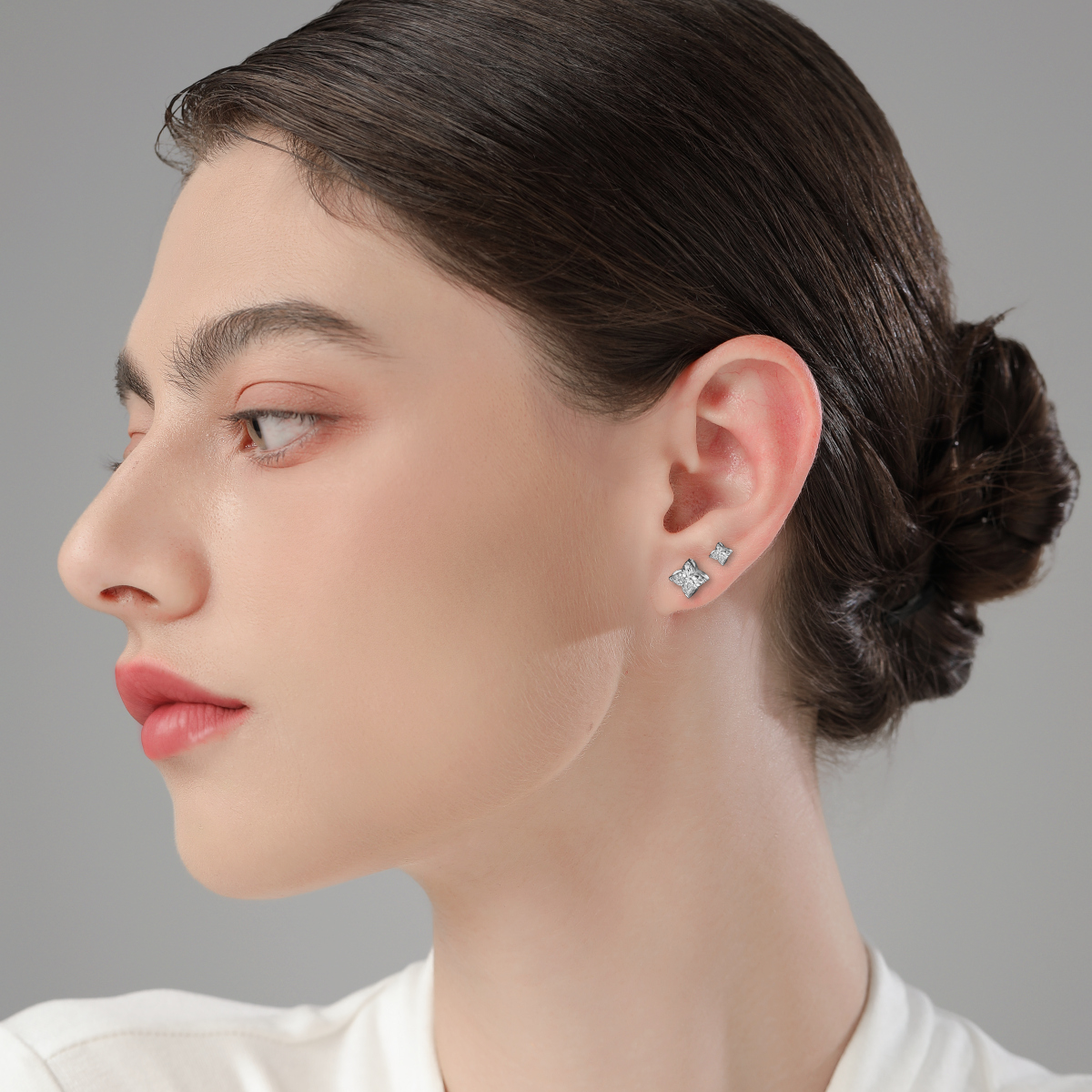 WIC 通体S925银MONOGRAM北极星切割耳钉,淘宝优惠券,粉丝福利购,淘宝优惠卷