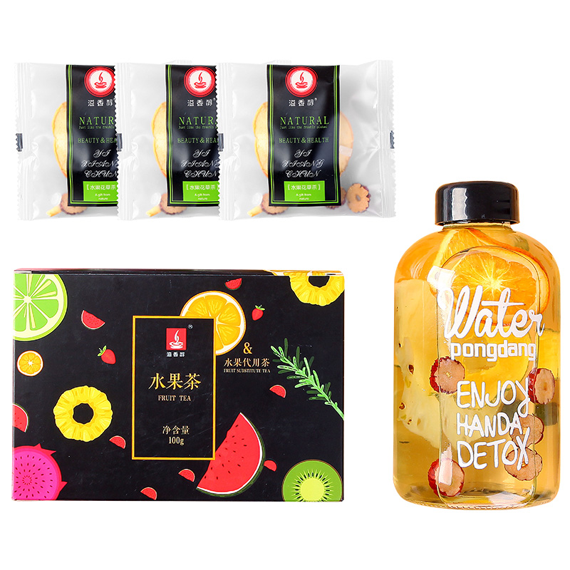 溢香醇旗舰店网红饮品水果茶纯果干手工花果果茶混合组合小袋装柠檬花茶包泡水0