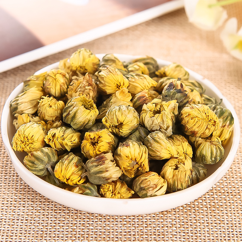 溢香醇旗舰店溢香醇花草茶 菊花茶 饮料可搭枸杞金银花茶茶叶杭白菊胎菊王罐装1