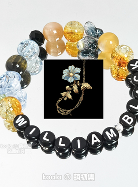 黑威廉kandi手串William Black手链The Nature of Hope风暴电音节