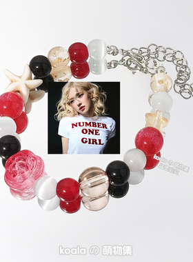 Number one girl专辑应援印象手链rose朴彩英手串饰品blackpink