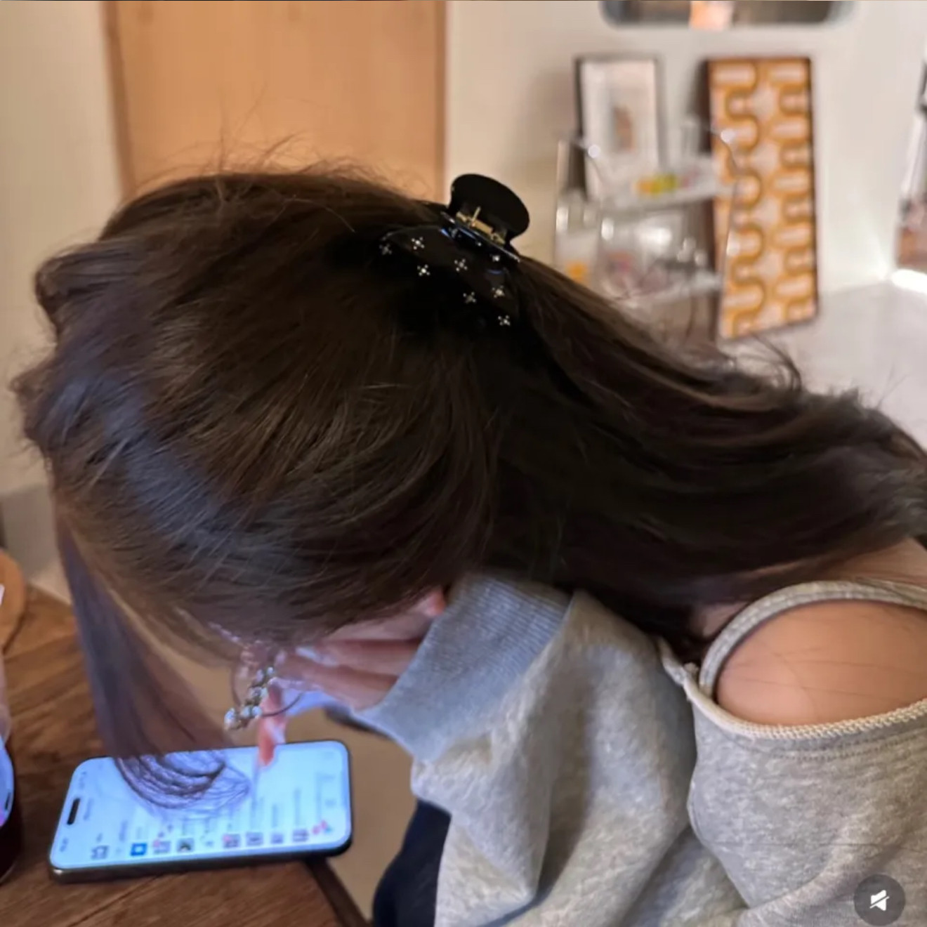 高级感抓夹繁星镶钻鲨鱼夹气质发量少半扎发夹子可爱后脑勺发饰女,淘宝优惠券,粉丝福利购,淘宝优惠卷