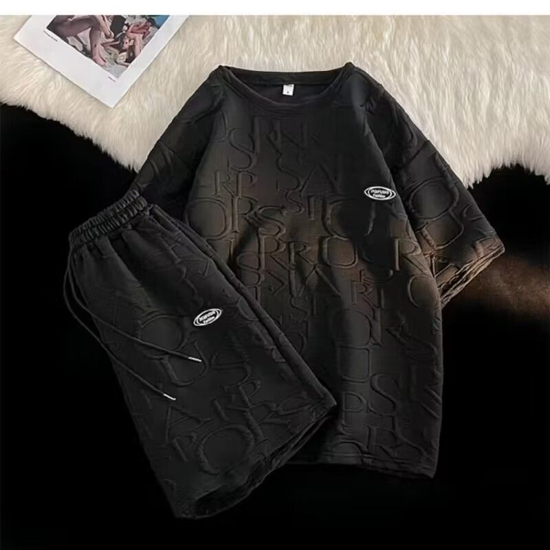 商场撤回清仓捡漏休闲运动套装男短袖t恤夏季潮牌穿搭短裤两件套,淘宝优惠券,粉丝福利购,淘宝优惠卷