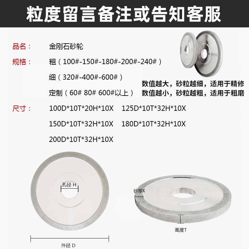 平行金刚石合金砂轮万能磨刀机磨床金钢平面电镀抛光磨硬质钨钢-图0