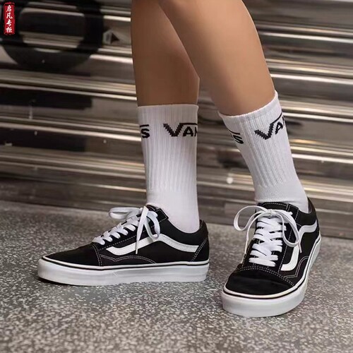 现货启凡VANS范斯经典款黑白低帮OS男女鞋板鞋帆布鞋VN000D3HY28 - 图3