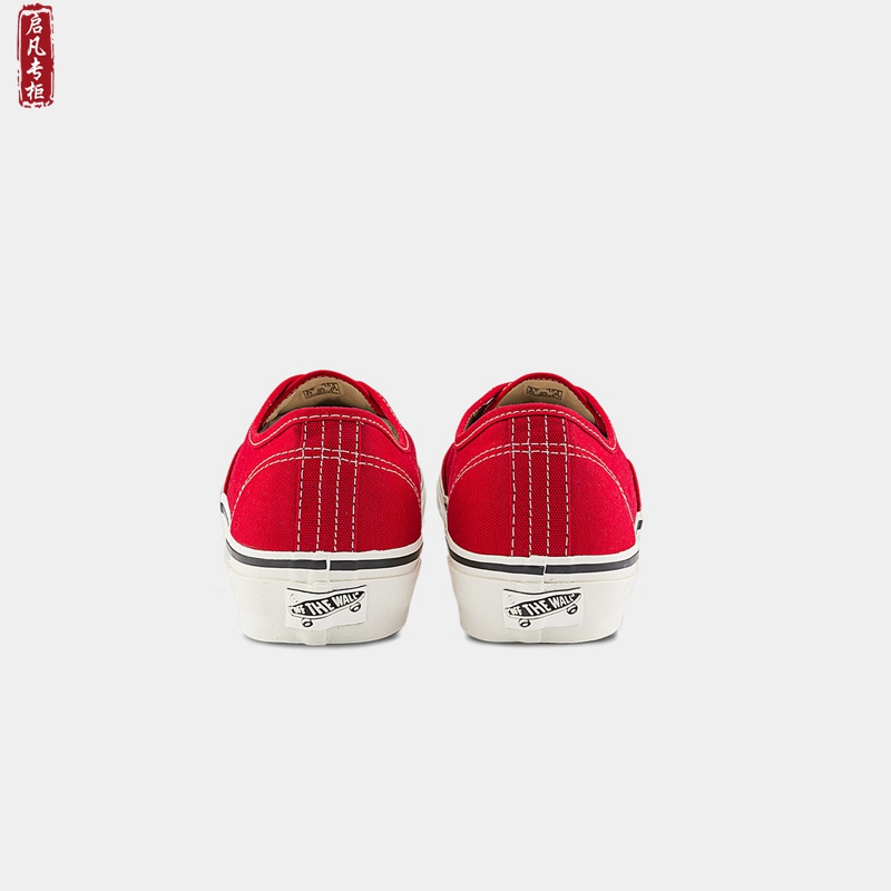 VANS PREMIUM高阶系列AUTHENTIC红色低帮男女鞋帆布鞋VN000CQABOP - 图1
