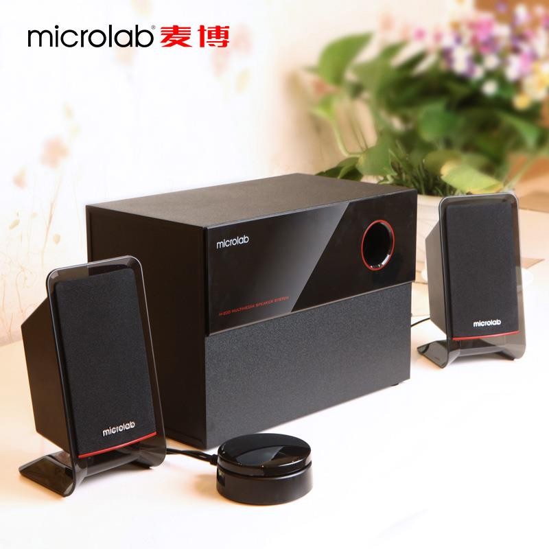 Microlab/麦博 M-200十周年纪念版台式电脑音响2.1蓝牙低音炮音箱-图3