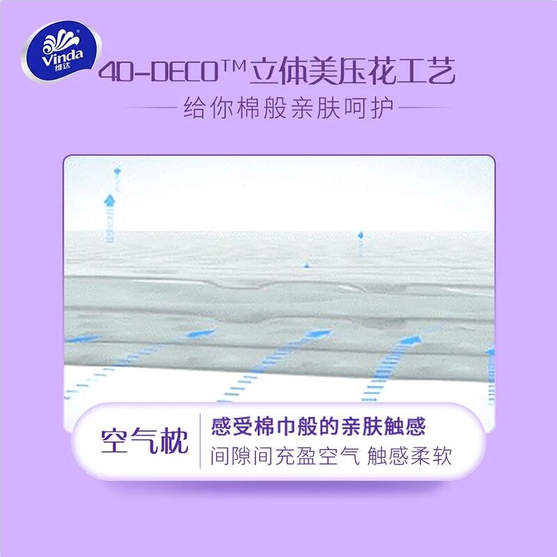 维达卷纸立体美棉韧有芯卷筒纸巾家用4层宿舍厕纸擦手纸卫生纸-图1