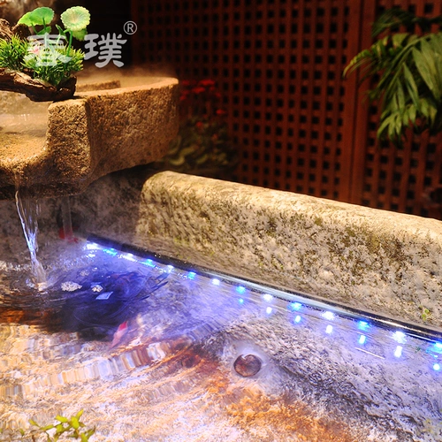 Lao Shi Shi Grinting Stone Groove Будда статуя комбинация текущей воды дзен -сырая вода Комбинация Будда Гуанпу Фотографии пейзажа чайных ландшафтов.