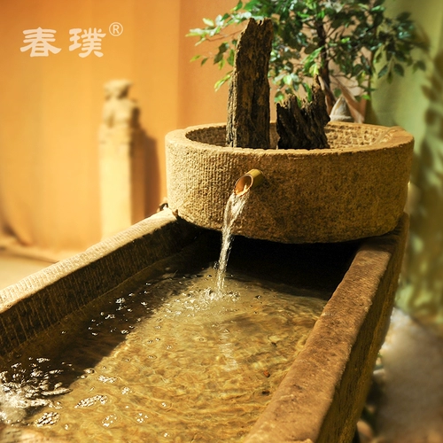 Бычий впадины комбинированный внутренний двор крупнопрокатанный ландшафтный сад