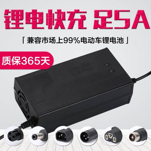 新日电动车专用充电器48V2A48V4AV54.6V3A新国标锂电池专用包邮 - 图1