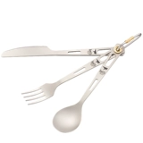 Keith Kaisi Ti5310 Western Kidfana Skin Set Three -Piece Set с открытым набором пищи Pure Titanium Foody Foody Rice Spoon