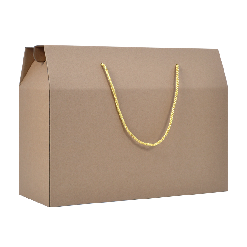 特产农产品纯手工包装盒坚果牛皮包装盒手提盒礼包通用
