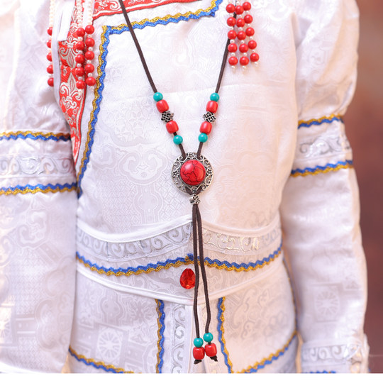 蒙古族饰品蒙古族项链男女蒙古纪念品蒙族演出配饰儿童成人蒙古族
