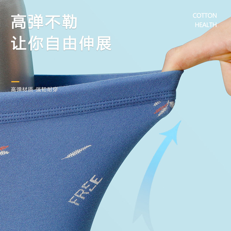 好架势内裤男士纯棉平角裤大码宽松透气青年男生底裤全棉四角裤头,淘宝优惠券,粉丝福利购,淘宝优惠卷