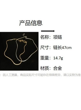 欧美气质小众款蛇骨链项链简约百