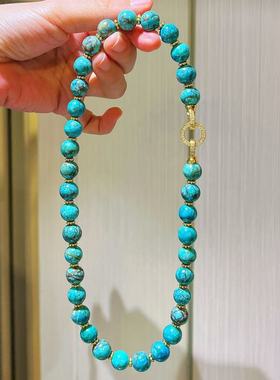 10mm高品质绿松石色石英岩石套装