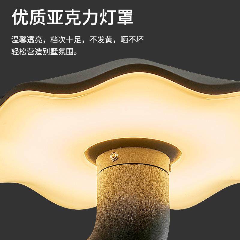 外墙柱子简约花园围墙庭院壁灯蘑菇伞高级感阳台防水户外墙壁灯,淘宝优惠券,粉丝福利购,淘宝优惠卷
