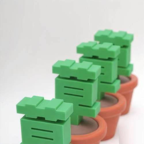 小红书爆款一盆草摆件解压办公室桌面汽车摆件装饰3D打印树脂礼物 - 图2