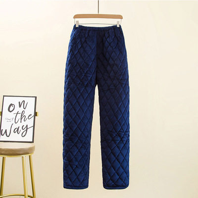 妈妈珊瑚绒夹棉睡裤女冬中老年三层加厚棉裤大码奶奶防寒裤子外穿,淘宝优惠券,粉丝福利购,淘宝优惠卷