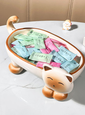 入户玄关鞋柜放钥匙收纳托盘置物摆件奶油风家居装饰乔迁礼物