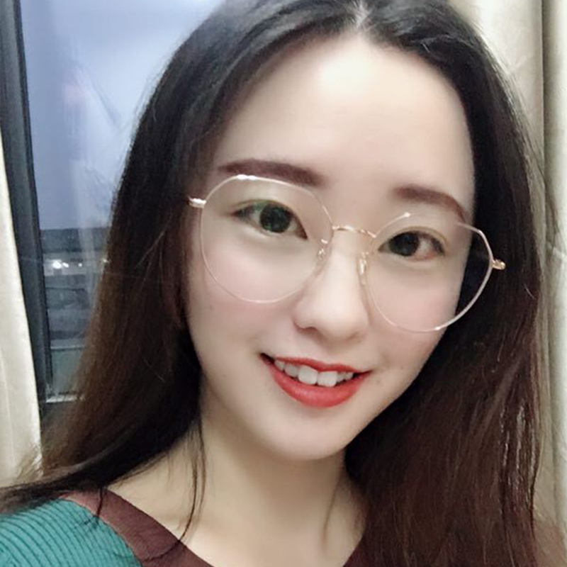 纯钛防蓝光辐射电脑眼镜近视女韩版潮平光眼镜框网红款护眼睛架男 纯钛防蓝光辐射电脑眼镜近视女韩版潮平光眼镜框网红款护眼睛架男