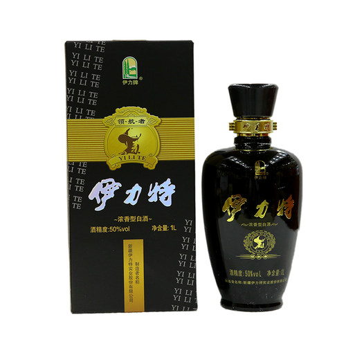伊力特领航者50度1000mL1L6瓶整箱纯粮食酒伊犁伊利高度新疆白酒 - 图1