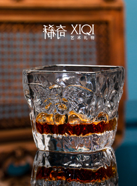 稀奇艺术天使浮雕洋酒杯礼盒