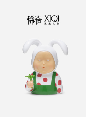 稀奇艺术表情包兔比比桌面摆件