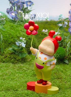 稀奇艺术小红花桌面摆件