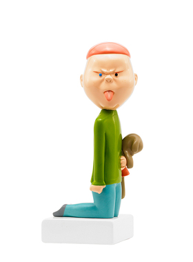 稀奇艺术向京玻璃钢人物桌面摆件