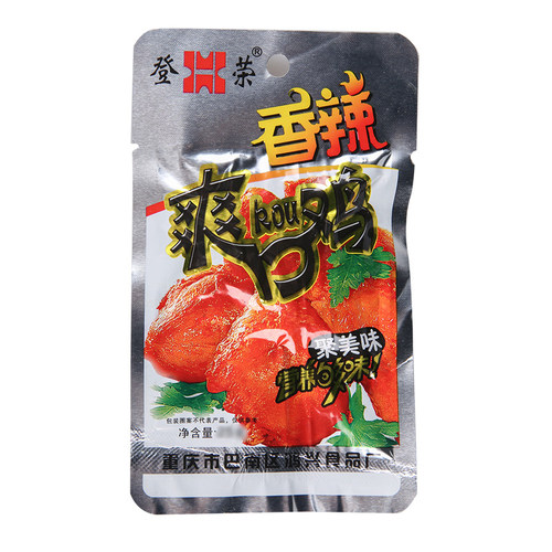 登荣香辣爽口鸡一盒装辣子鸡好吃的休闲食品宿舍小零食小吃成人款 - 图1