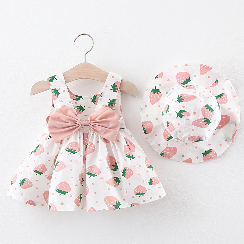 4四5个6月婴儿公主裙子夏季0-1岁小孩夏天衣服2到3女宝宝印花套装 - 图1